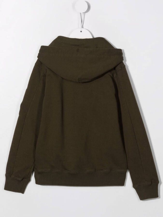 C.P. Company Kids Hoodie met trekkoord Groen