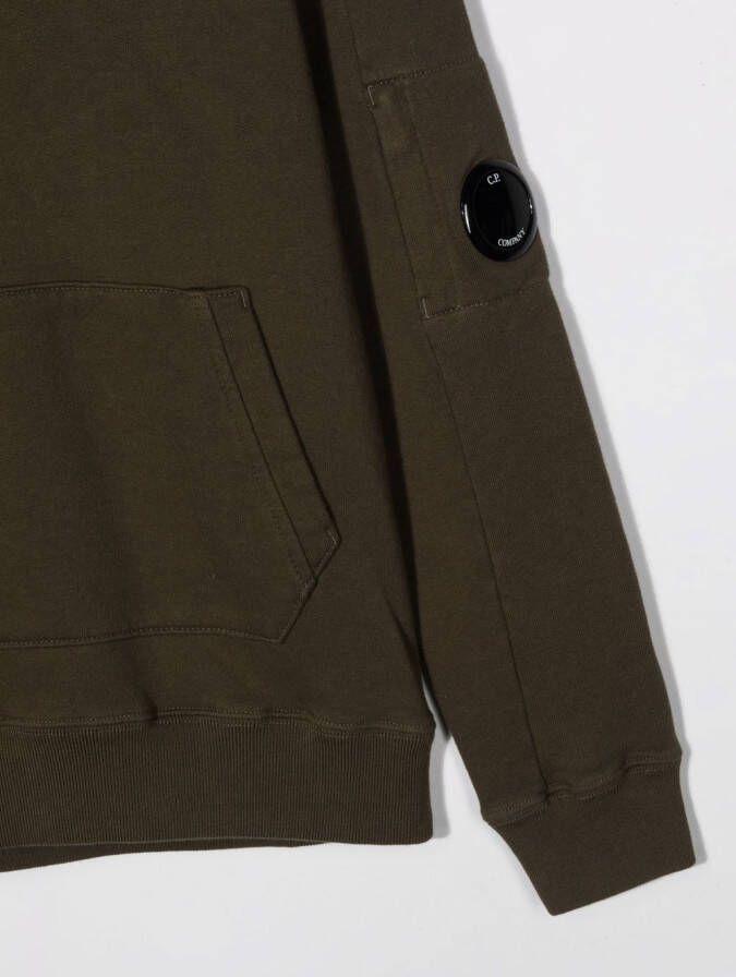 C.P. Company Kids Hoodie met trekkoord Groen