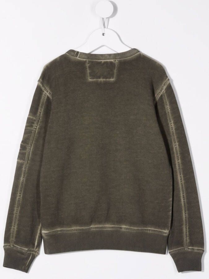 C.P. Company Kids Katoenen sweater Groen