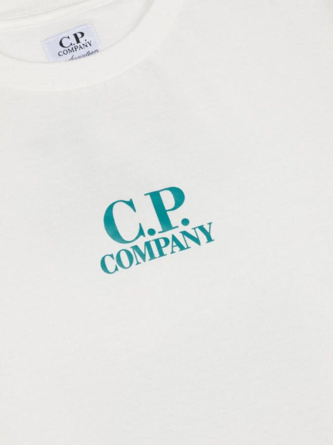 C.P. Company Kids T-shirt met logoprint Wit