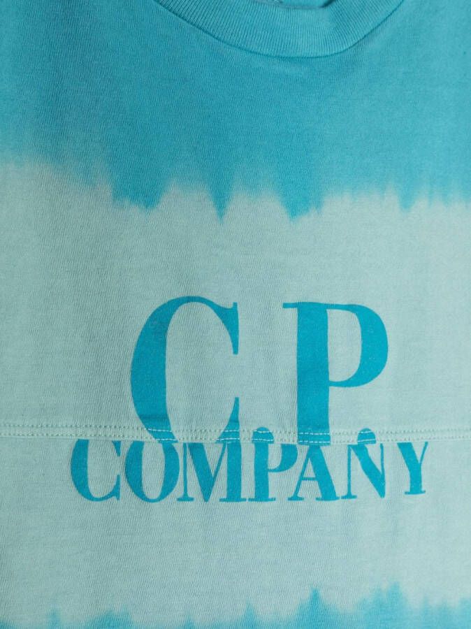 C.P. Company Kids T-shirt met logoprint Blauw