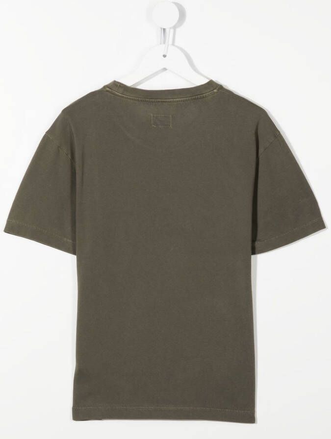 C.P. Company Kids T-shirt met logoprint Groen