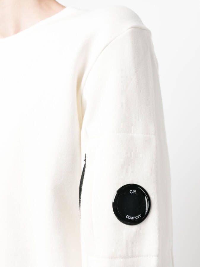 C.P. Company Sweater met Lens-detail Wit