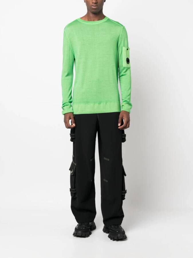 C.P. Company Sweater met lensdetail Groen