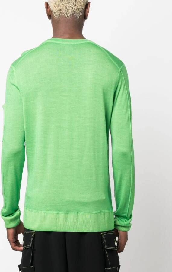 C.P. Company Sweater met lensdetail Groen