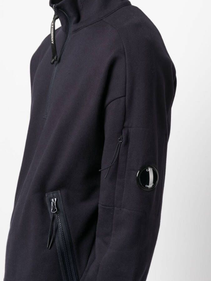 C.P. Company Trui met lensdetail Blauw