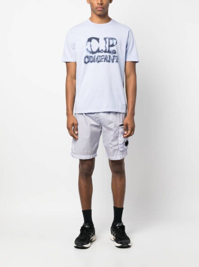 C.P. Company Trainingsshorts met logo Blauw