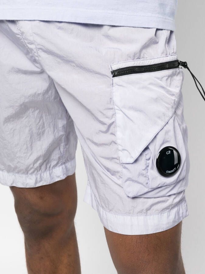 C.P. Company Trainingsshorts met logo Blauw