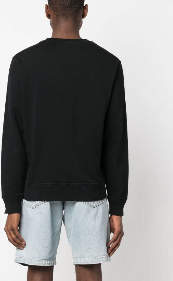 C.P. Company Sweater met geborduurd logo Zwart