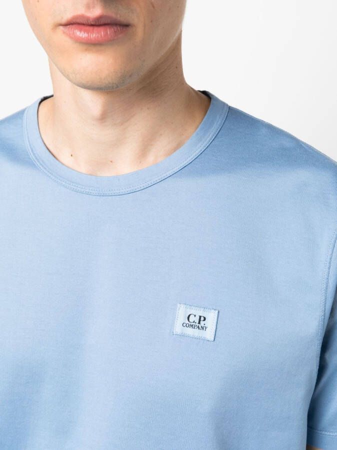 C.P. Company T-shirt met logopatch Blauw