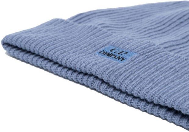 C.P. Company Muts met logopatch Blauw