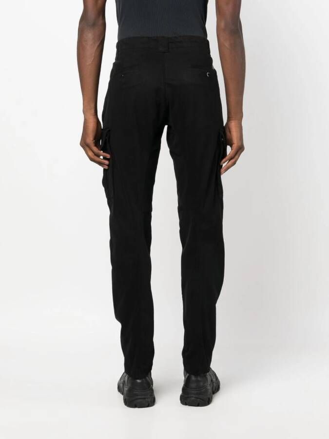 C.P. Company Broek met toelopende pijpen Zwart