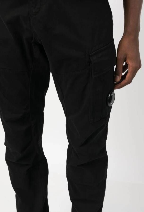 C.P. Company Broek met toelopende pijpen Zwart