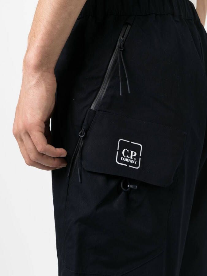 C.P. Company Shorts met logoprint Blauw