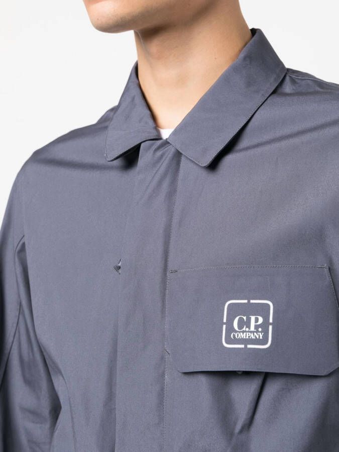 C.P. Company Shirtjack met logoprint Blauw