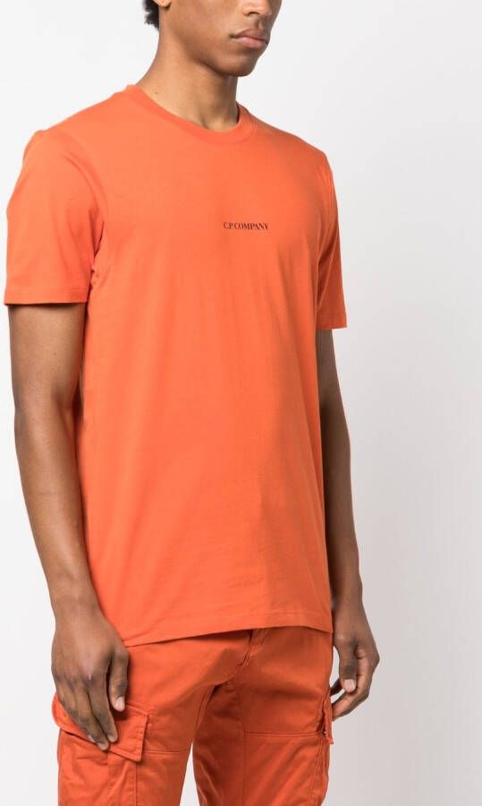 C.P. Company T-shirt met logoprint Oranje