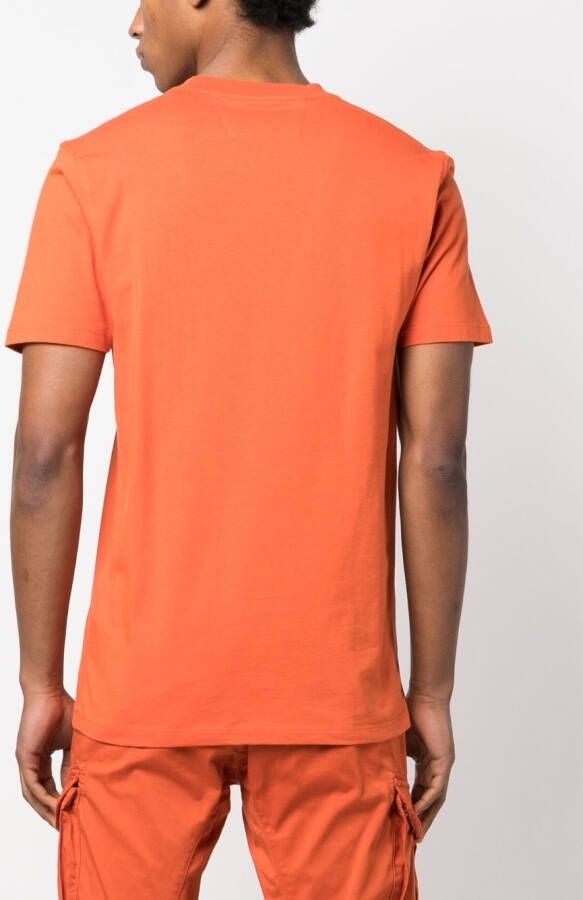C.P. Company T-shirt met logoprint Oranje