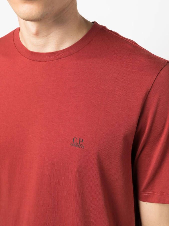 C.P. Company T-shirt met logoprint Rood