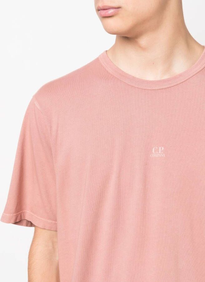 C.P. Company T-shirt met logoprint Roze