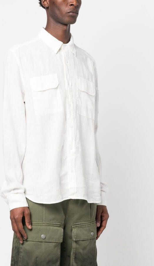 C.P. Company Overhemd met logopatch Wit