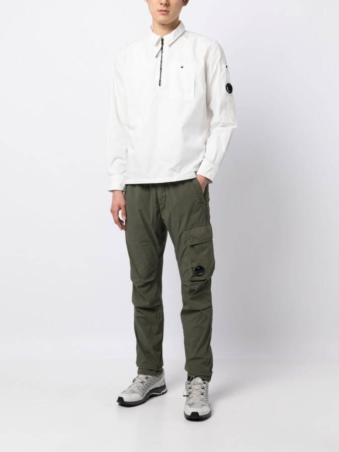 C.P. Company Overhemd met logoplakkaat Wit