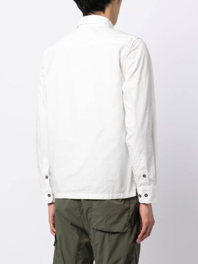 C.P. Company Overhemd met logoplakkaat Wit