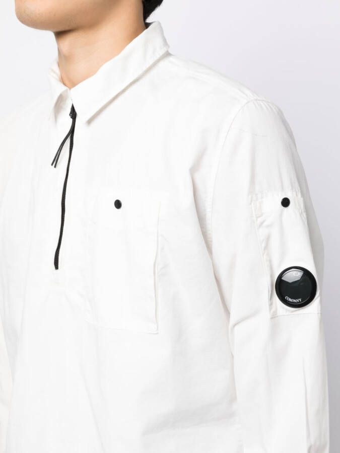 C.P. Company Overhemd met logoplakkaat Wit