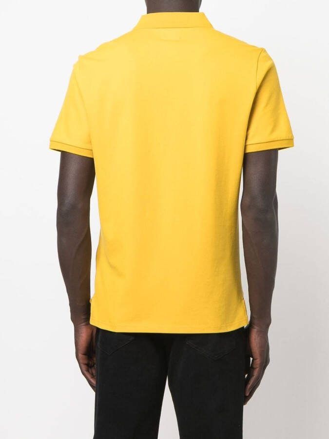 C.P. Company Poloshirt met logopatch Geel