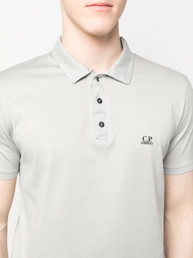 C.P. Company Poloshirt met logoprint Groen