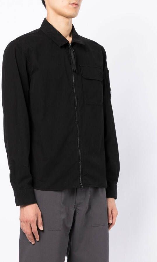 C.P. Company Poloshirt met rits Zwart