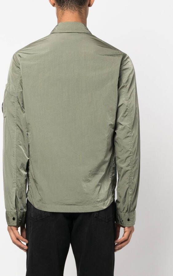 C.P. Company Shirtjack met logopatch Groen