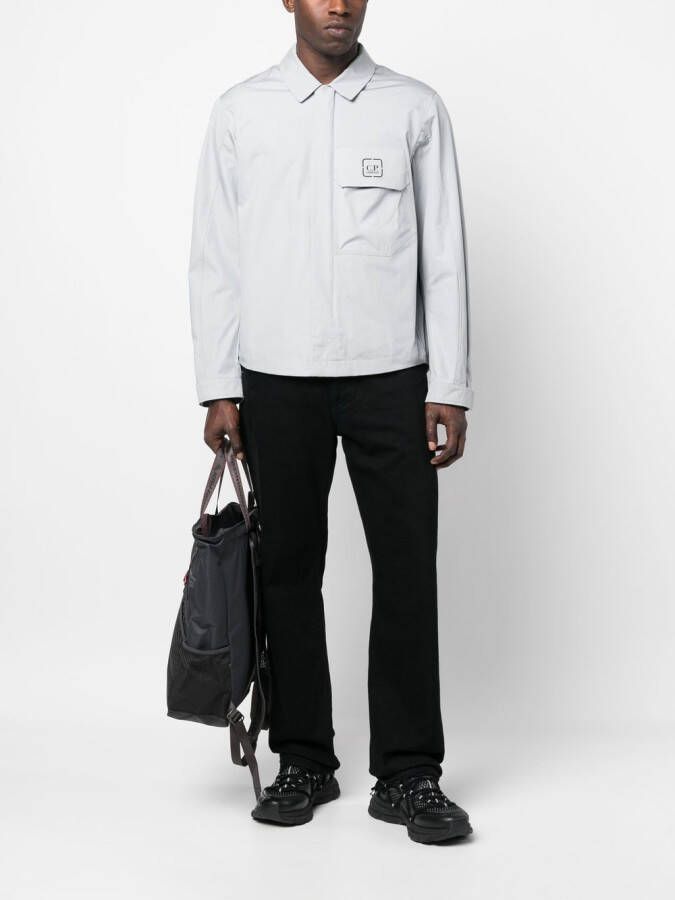 C.P. Company Shirtjack met logoprint Grijs