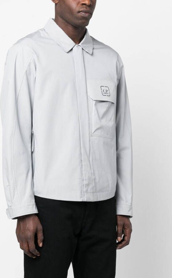 C.P. Company Shirtjack met logoprint Grijs
