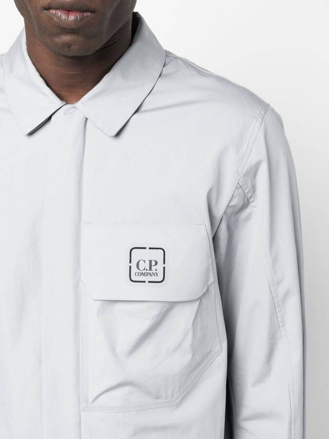 C.P. Company Shirtjack met logoprint Grijs