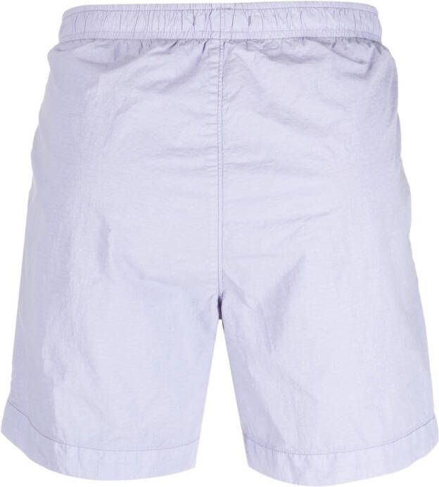 C.P. Company Shorts met logopatch Paars