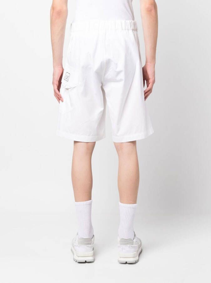C.P. Company Shorts met logoprint Wit