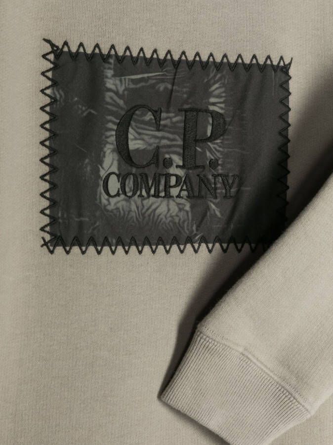C.P. Company Sweater met geborduurd logo Grijs