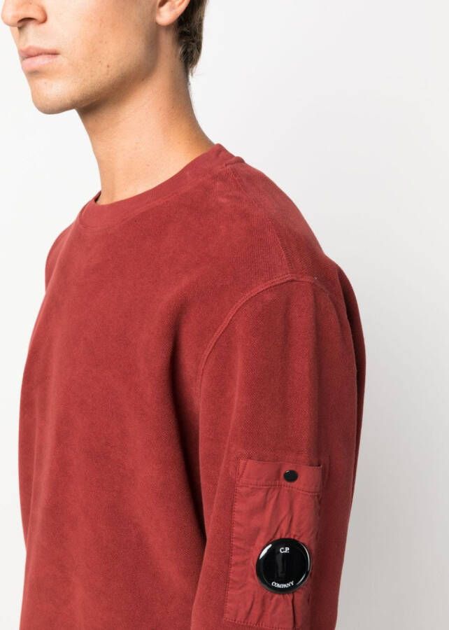C.P. Company Sweater met lens-detail Rood
