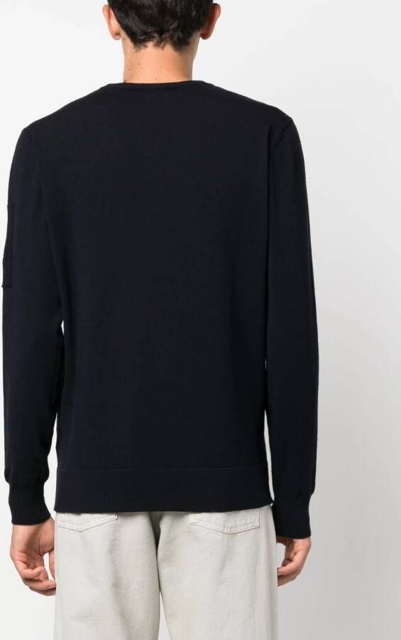 C.P. Company Sweater met lensdetail Blauw