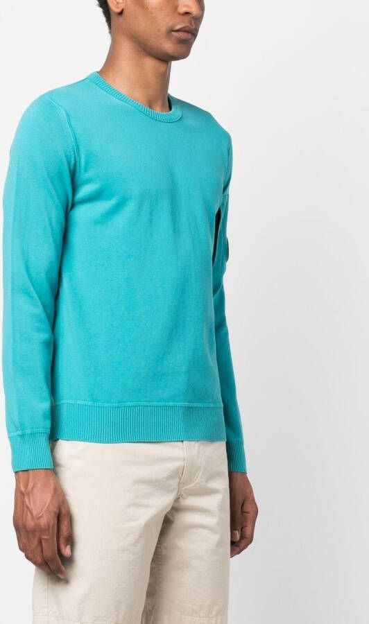 C.P. Company Sweater met logopatch Blauw