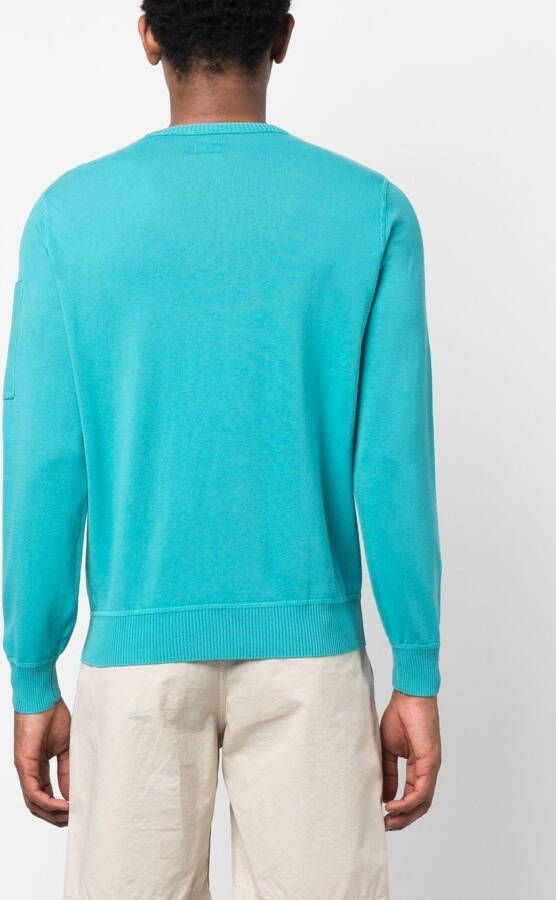 C.P. Company Sweater met logopatch Blauw
