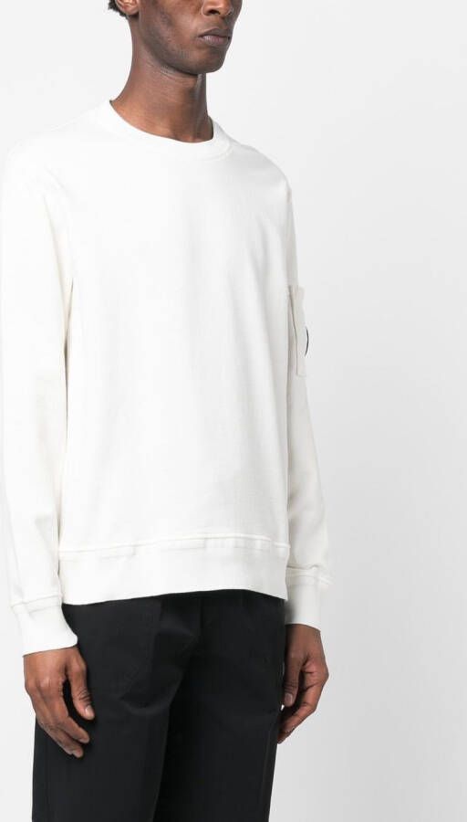 C.P. Company Sweater met logoplakkaat Wit