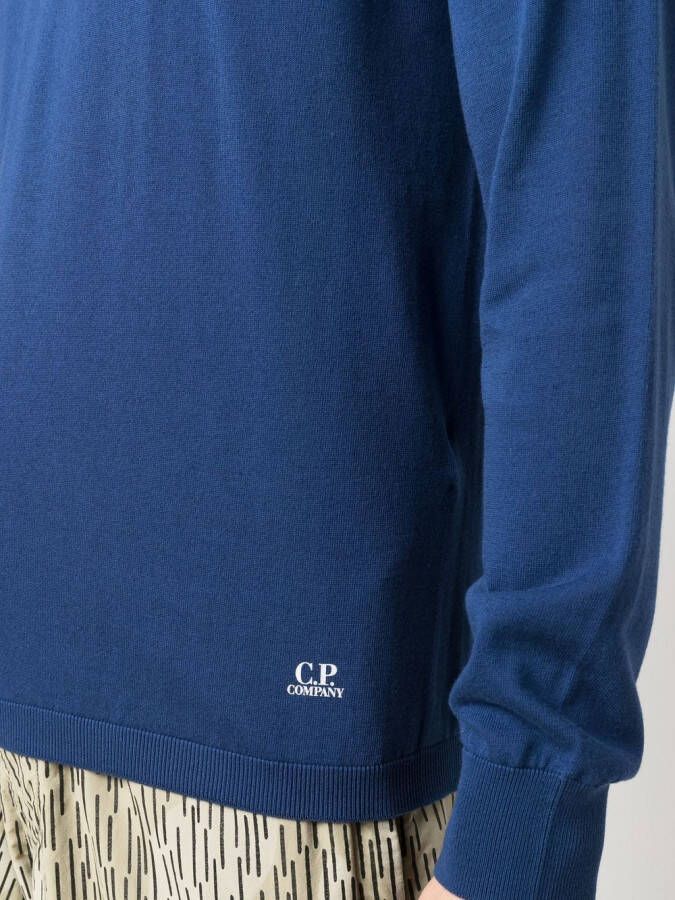 C.P. Company Sweater met logoprint Blauw