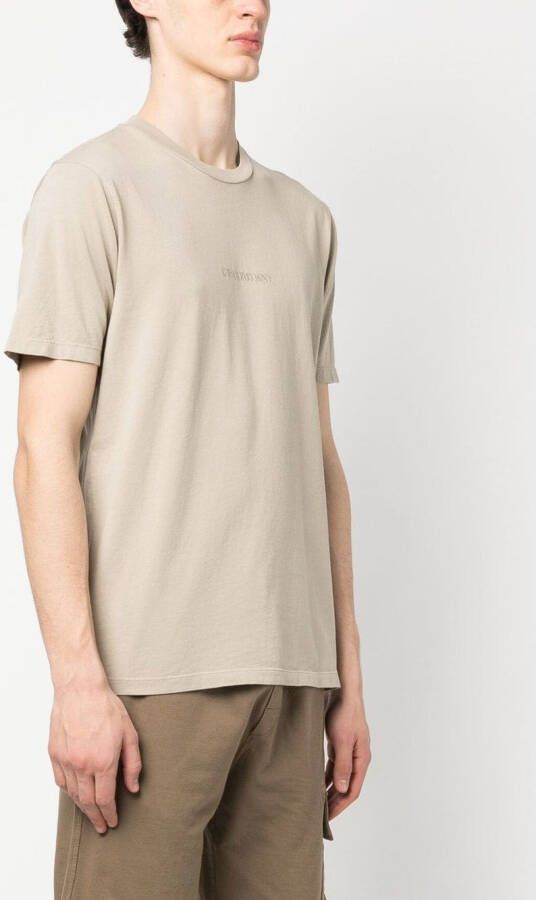 C.P. Company T-shirt met geborduurd logo Beige