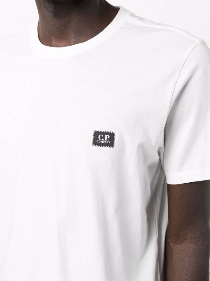 C.P. Company T-shirt met logopatch Wit