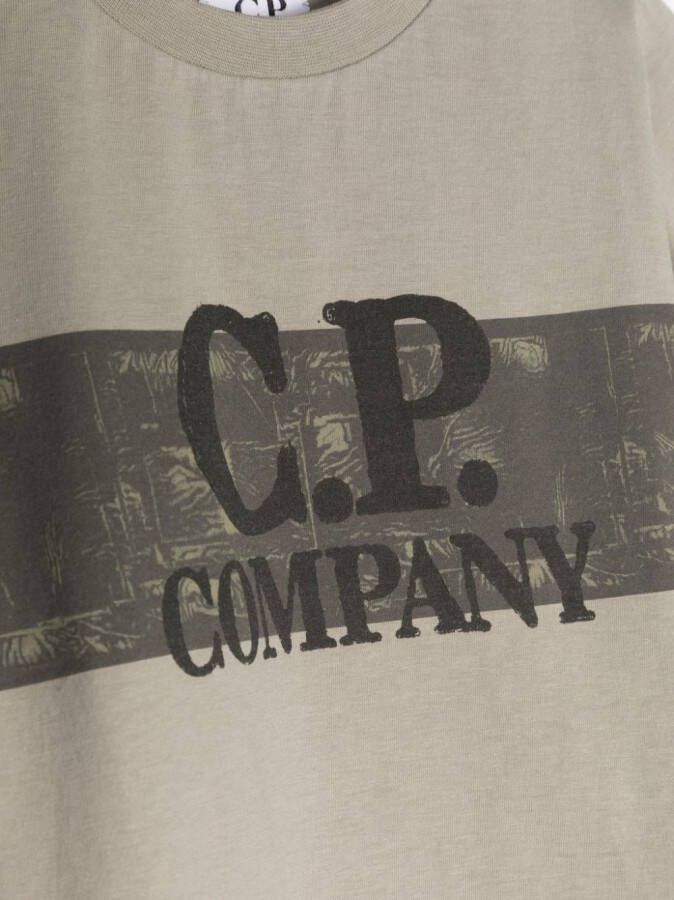 C.P. Company T-shirt met logoprint Grijs