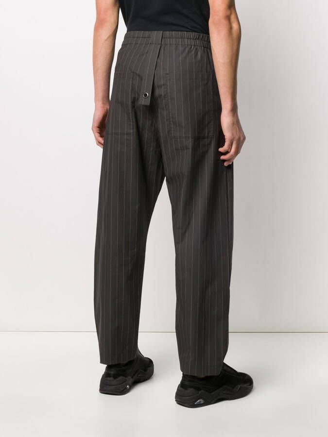 Craig Green Gestreepte broek Grijs