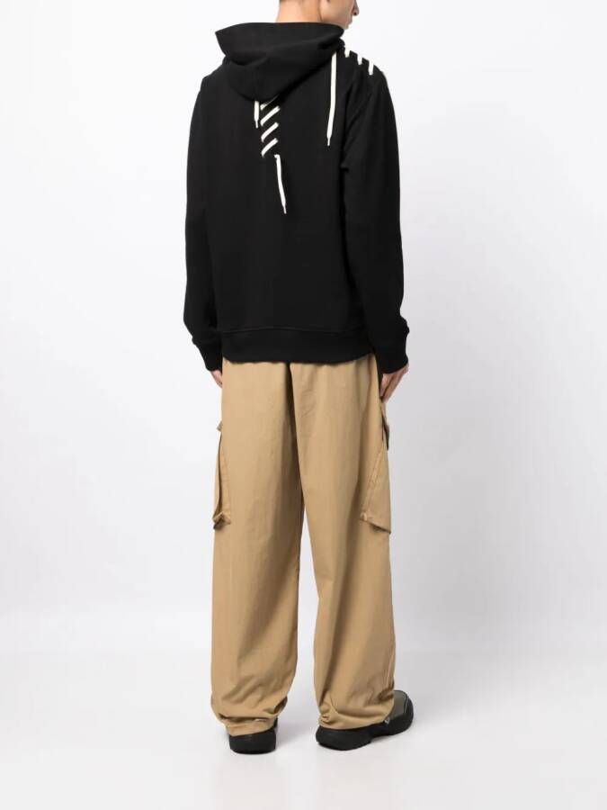 Craig Green Hoodie met rits Zwart