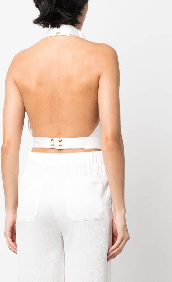 Cult Gaia Cropped top Wit