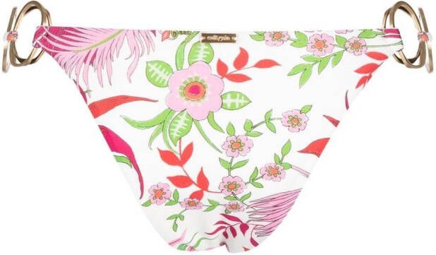 Cult Gaia Bikinislip met bloemenprint Wit